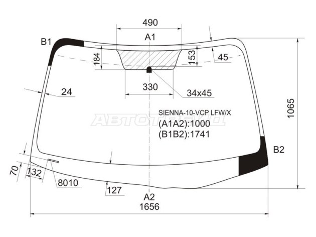 Лобовое стекло Toyota Sienna III в Уфе, лобовое стекло Toyota Sienna III Уфа